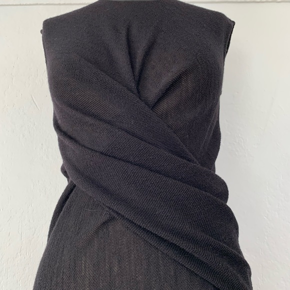 Alexander Wang twisted knit black sleeveless dress size 6 - Picture 7 of 13